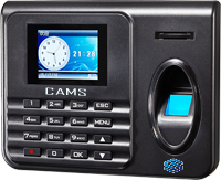 CAMS : Standalone Fingerprint Attendance System,It is a best standalone biometric device in the world. No software support required. The reports can be viewed and downloaded through USB pen drive. 
<br> <br> It supports 1000 fingerprint, and optional 1000 id cards (125khz). It maintains up to 200,000 attendance logs. It does not support any software, API, cloud or any communication with comptuer. 




<br><br> <b>Products Features:</b><br>
Attendance Shift Setting:
<ul>
<li>As days, weeks, months to set the attendance</li>
<li>Support work in&out, relay, overtime setting</li>
<li>Support holiday, weekend and leaving setting</li>
<li>Support retroactive setting</li>
</lul>

High resolution ratio LCD shows employee name, fingerprint image. T9 input too register the employee name in the attendance device. <b>Languages supported:</b>English/Spanish/Turkish/Arabic/Thai/French and more<br><br>

USB Pen driver store data
<ul>
<li>USB pen driver download the reports in Excel or TXT file</li>
<li>USB Pen driver download or upload employee details for easy editing</li>
<li>USB Pen driver download or upload attendance shift setting</li>
</lul>
<br>
Attendance Exports
<lul>
<li>Auto generate reports in Excel or TXT file</li>
<li>Both raw data and statistic data reports</li>
</lul>
