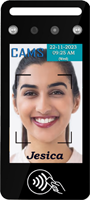 CAMS : Face Recognition (Long Distance) Attendance and Access Control (No fingerprint support),Detects up to 5 Faces at a time, and records the attendance, and allows the employee access. Supports face mask detection. It recognizes the face from the distance up to 2-3m long and extra wide angle recognition, which significantly improves the maximum traffic rate.  It is an artificial intelligence face artificial intelligence system. 

<br><br> Detects faces in less than 0.02 seconds
<br><br> 4.3 inch touch screen display
<br><br> 720 x 1280 high resolution.
<br><br> Supports WDR (Widy Dynamic Range) with good performance under strong light, dark light and back light environment. 
<br><br> Attachable with Turnstile and Boom Barrier.
 <br><br> Dual camera anti-counterfeiting prevents face recognition using photo or video
 <br><br>
5000-50000 Face and Card supported attendance and access control system. No user interaction is required for recording IN or Out, which has to be handled in the software logic.
<br><br>Egnlish, Spanis, Arabic, Tai, Farsi, Portuguese, French, Italian, Japanese, Koren and more languages are supported

<br><br>

WIFI and 13.56Mhz RFID Card reader can be added optionally. This device supports only numerical for recording the user id. 


<br><br><p> Do you like to link this device with your own web application? <a href="https://camsunit.com/application/biometric-web-api.html" rel="WEB API for Biometric Attendance System">Click Here for WEB API Documentation</a> </p>
